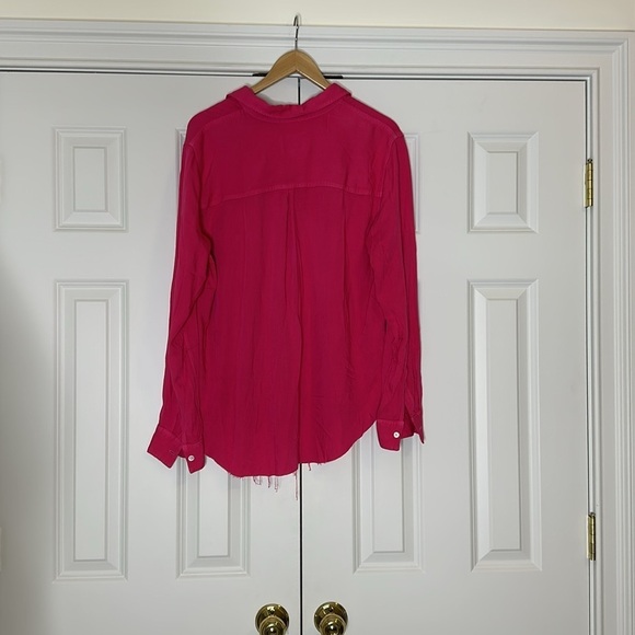 Rails Ingrid Raw Shirt in Hibiscus SzLarge - Picture 10 of 13